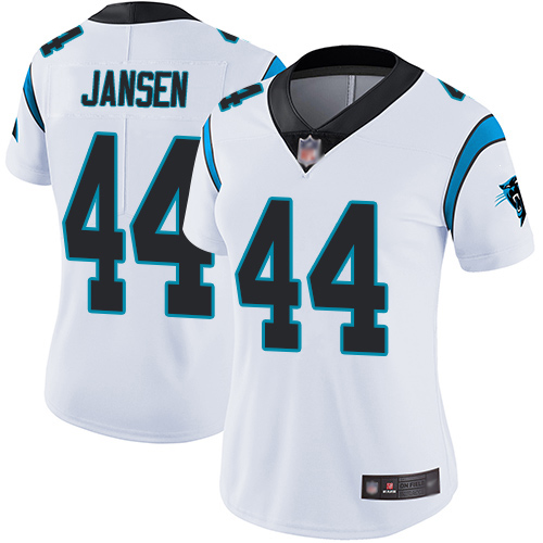 Carolina Panthers Limited White Women J.J. Jansen Road Jersey NFL Football #44 Vapor Untouchable->women nfl jersey->Women Jersey